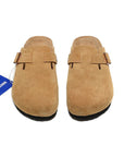 Birkenstock Boston Gold Coffee ciabatte unisex in multicolore - dettaglio suola