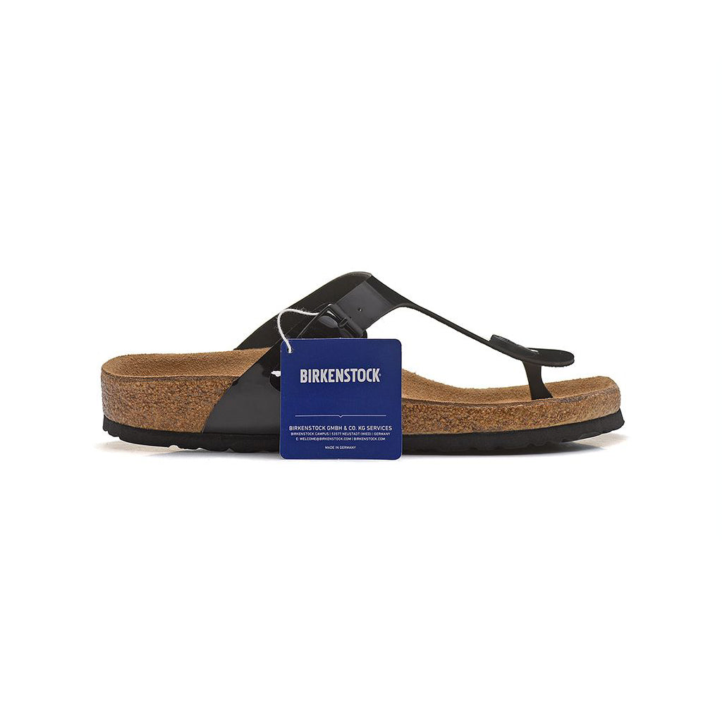 Birkenstock Gizeh Black infradito unisex in nero - vista laterale