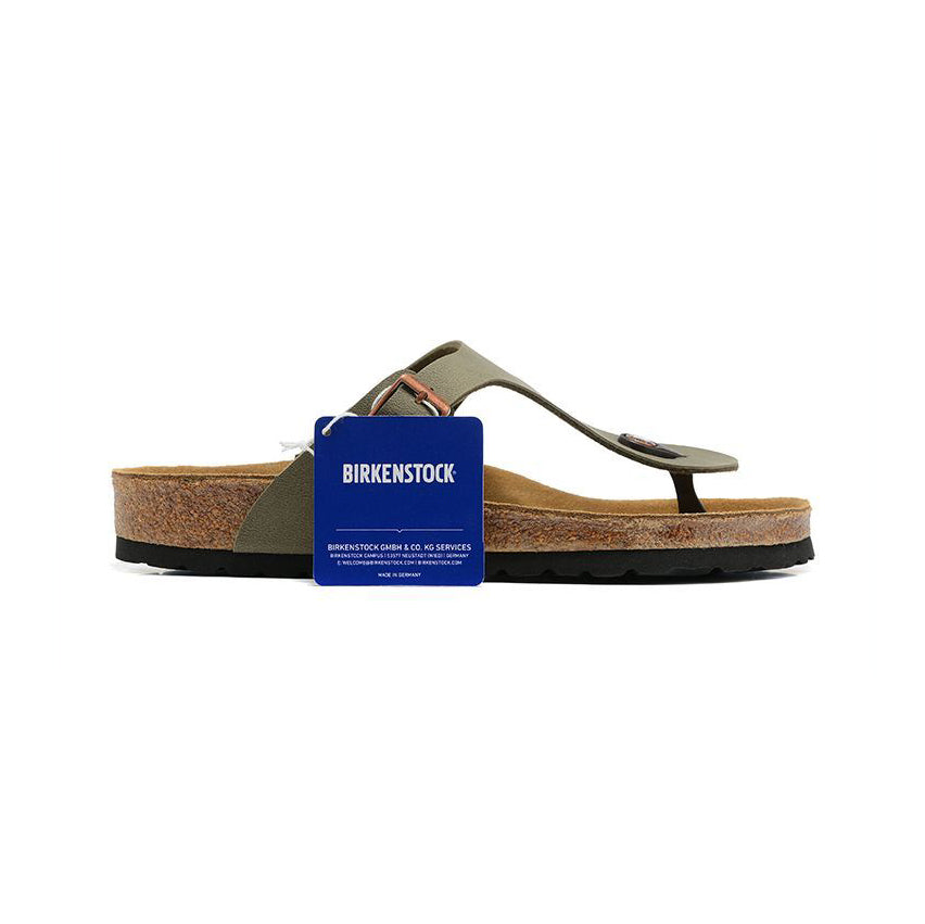 Birkenstock Gizeh Military Green infradito unisex in verde militare - vista laterale
