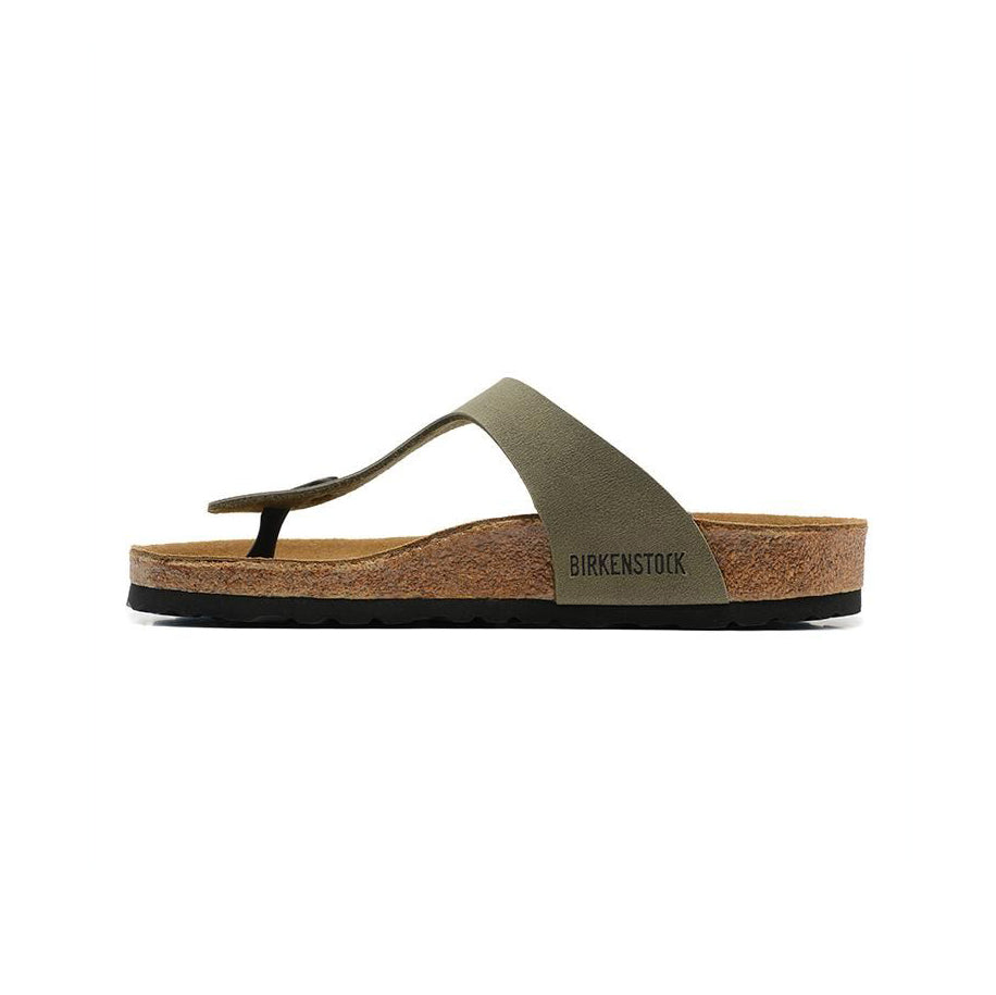 Birkenstock Gizeh Military Green infradito unisex in verde militare - vista frontale