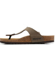 Birkenstock Gizeh Brown infradito unisex in marrone - vista frontale
