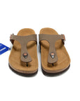 Birkenstock Gizeh Brown infradito unisex in marrone - dettaglio suola