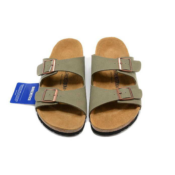 Birkenstock Arizona Military Green sandali unisex in verde militare - dettaglio suola