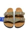 Birkenstock Arizona Military Green sandali unisex in verde militare - dettaglio suola
