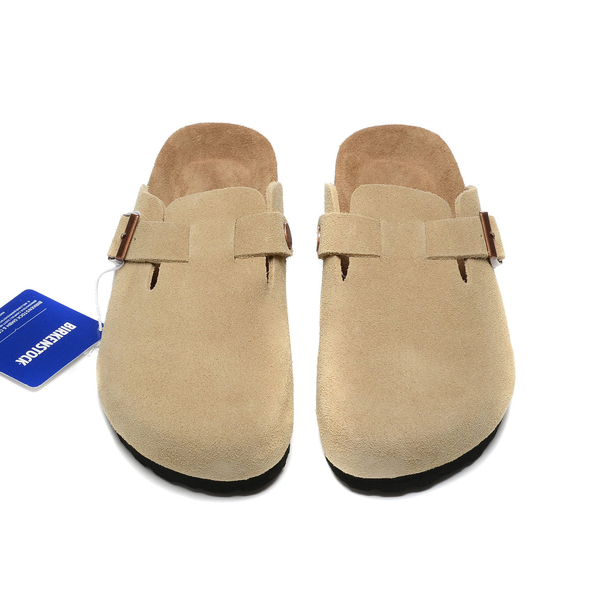 Birkenstock Boston Beige ciabatte unisex in beige - dettaglio suola