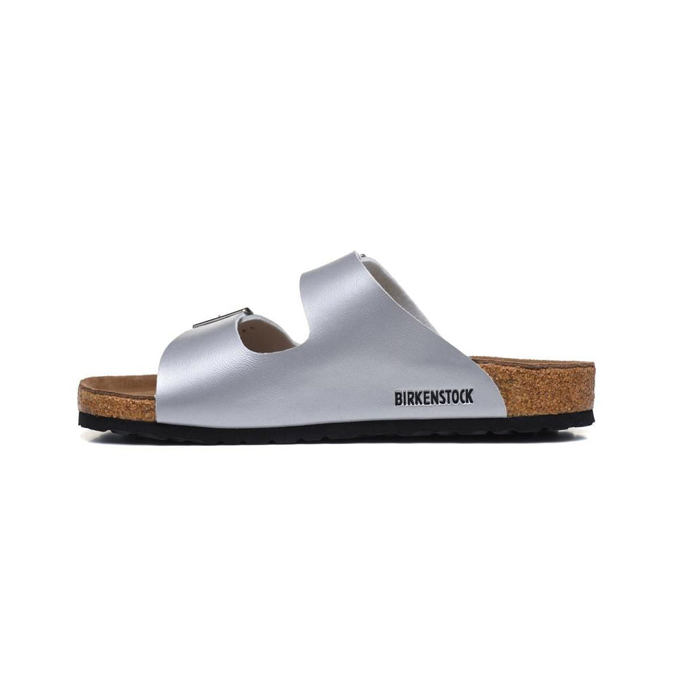 Birkenstock Arizona Silver sandali unisex in multicolore - vista frontale