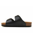 Birkenstock Arizona Black sandali unisex in nero - vista frontale