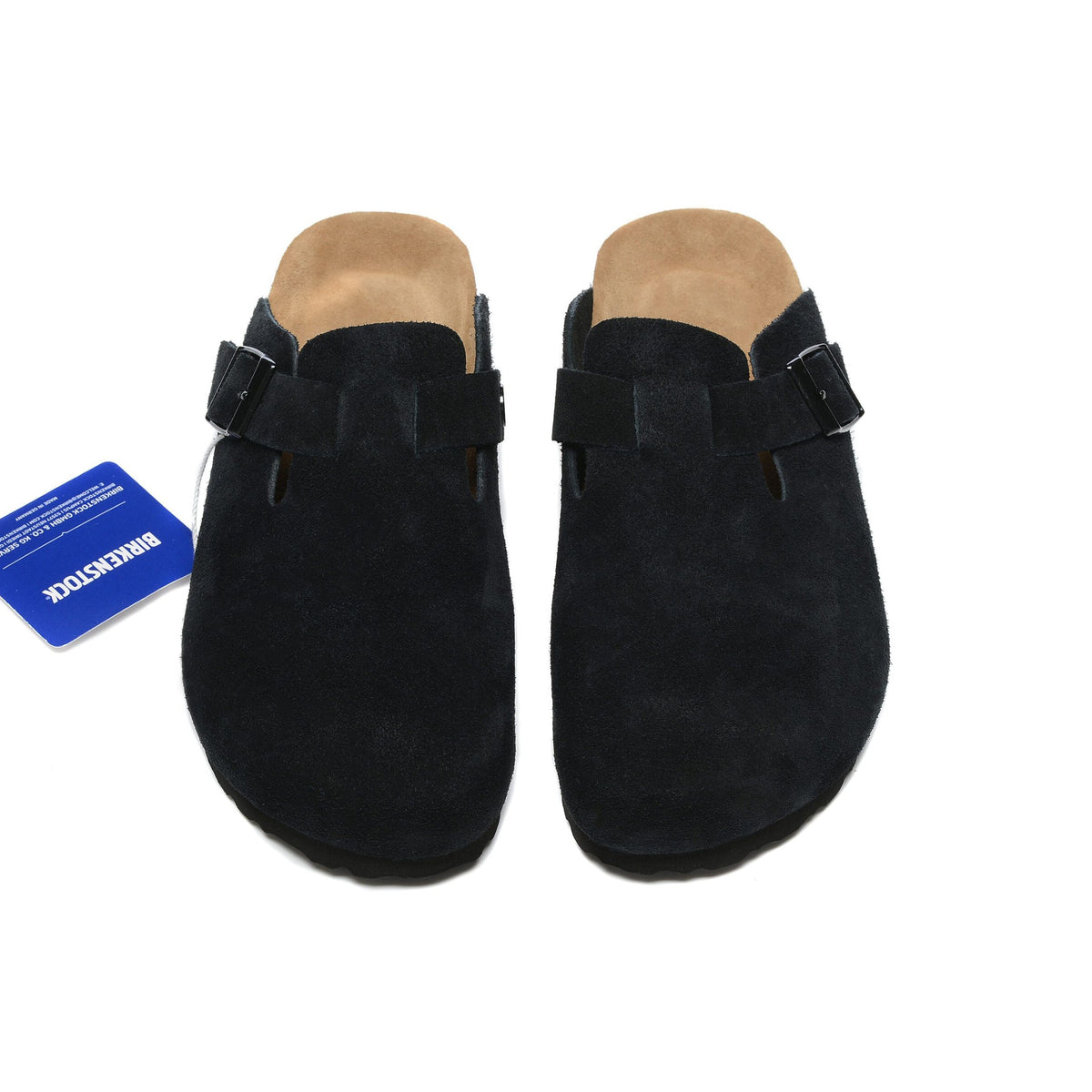 Birkenstock Boston Black ciabatte unisex in nero - dettaglio suola