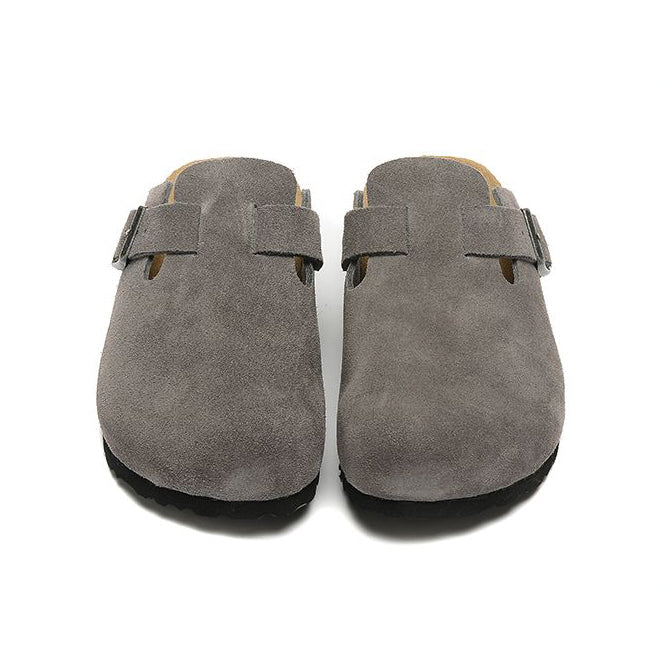 Birkenstock Boston Grey ciabatte unisex in grigio - dettaglio suola
