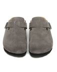 Birkenstock Boston Grey ciabatte unisex in grigio - dettaglio suola