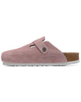Birkenstock Boston Pink ciabatte unisex in multicolore - vista frontale