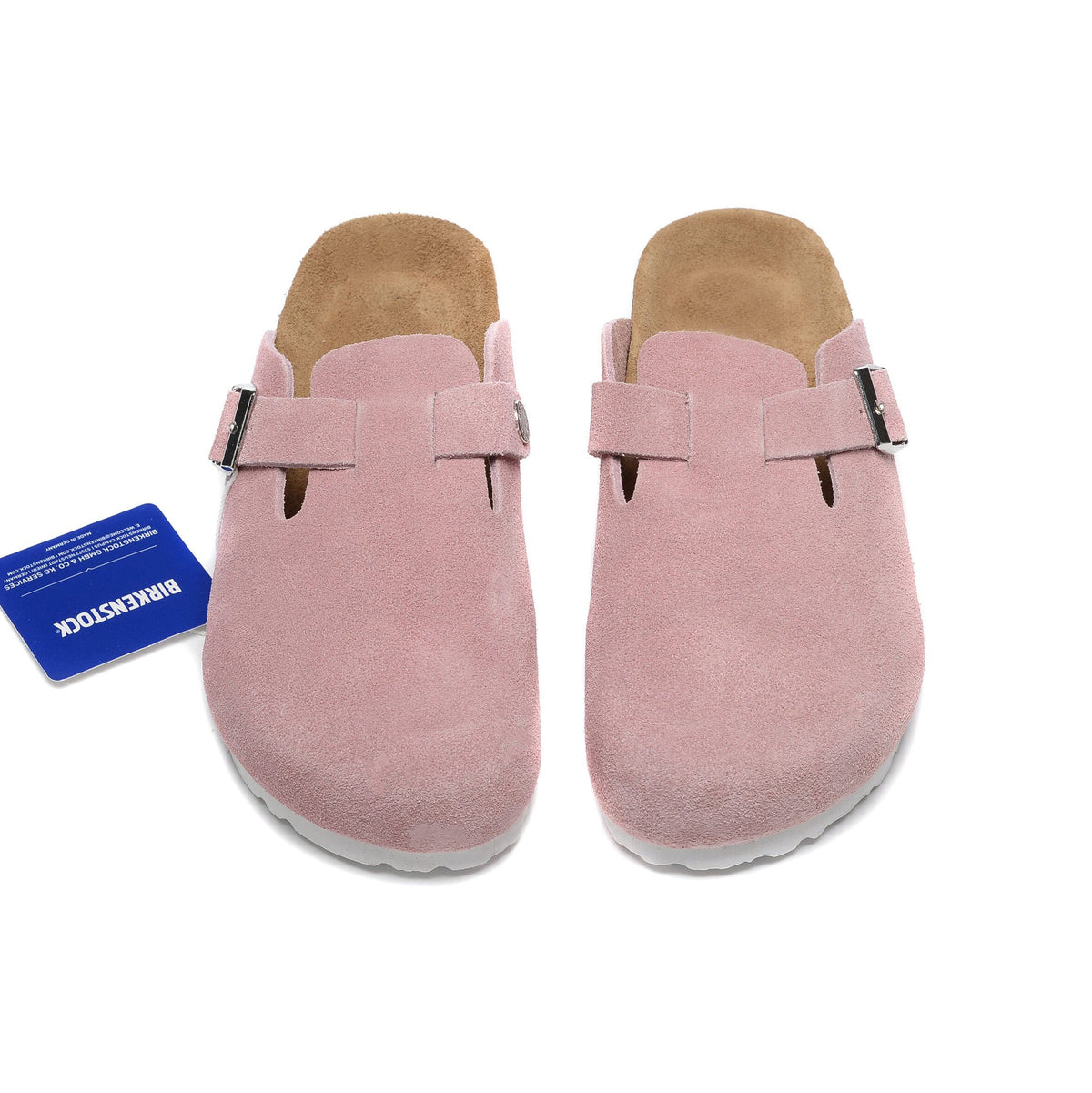Birkenstock Boston Pink ciabatte unisex in multicolore - dettaglio suola