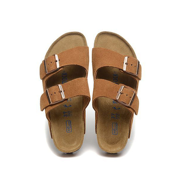 Birkenstock Arizona Light Brown sandali unisex in marrone chiaro - dettaglio suola
