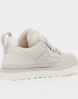 UGG Lowmel Ceramic sneakers donna in pelle scamosciata bianco, dettaglio suola