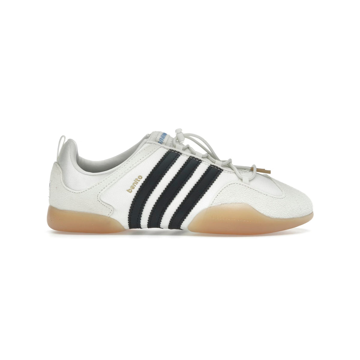 Adidas Ballerine Off White Black Gum x Bad Bunny ballerine uomo e donna in bianco nero - vista laterale