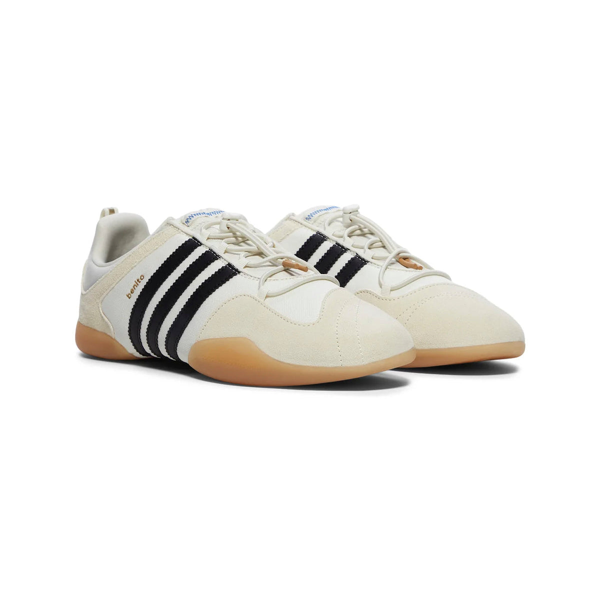 Adidas Ballerine Off White Black Gum x Bad Bunny ballerine uomo e donna in bianco nero - vista frontale