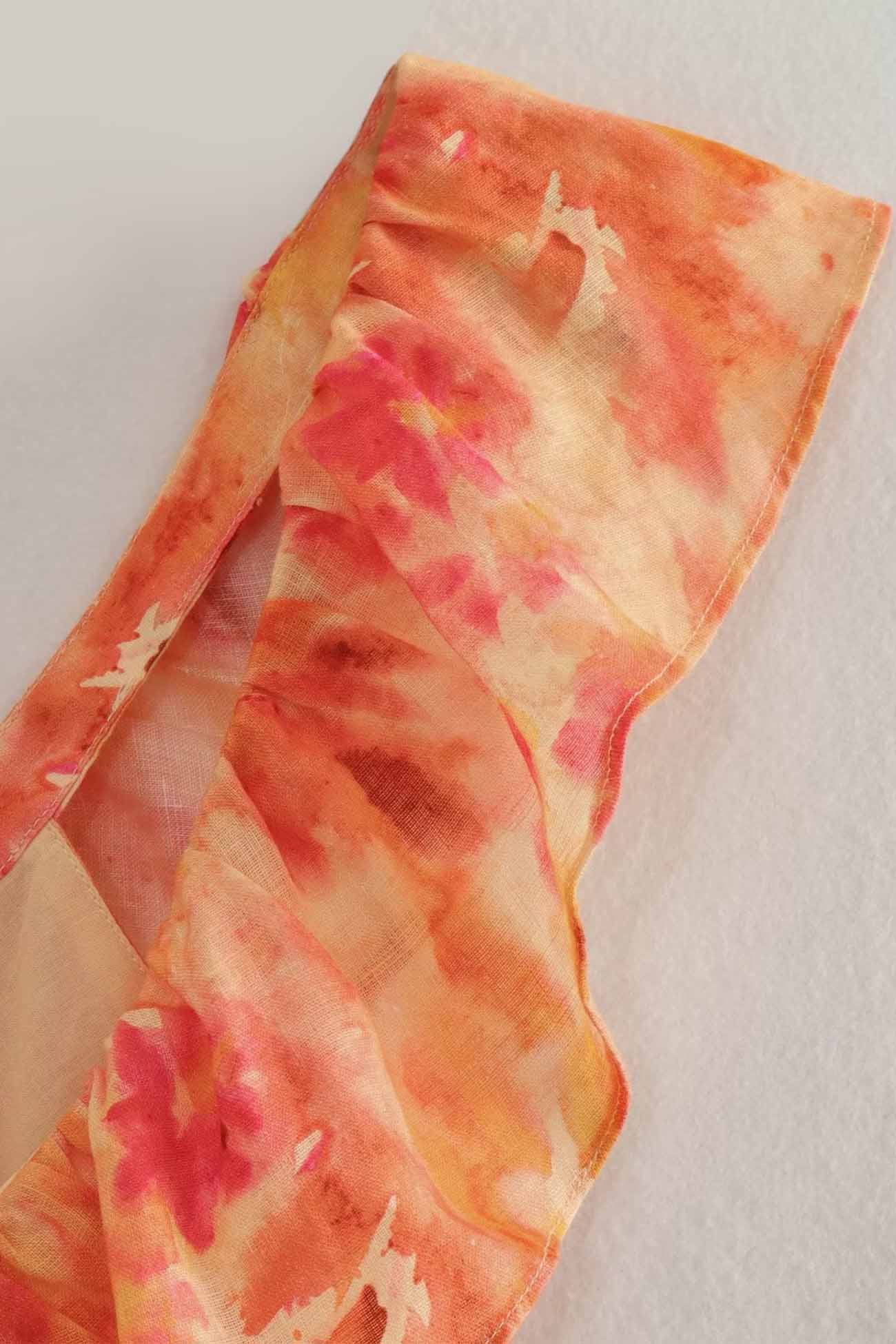 Bethany | Abito lungo elegante da donna con volant e stampa floreale