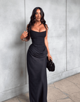 Blair | Abito lungo aderente senza maniche da donna per invitate a matrimoni