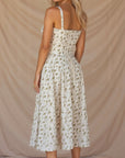 Bonnie | Abito midi floreale chic con corsetto da donna