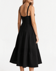 Bonnie | Abito midi floreale chic con corsetto da donna