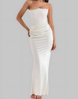 Brooklyn | Abito lungo elegante drappeggiato da donna per invitate a matrimoni