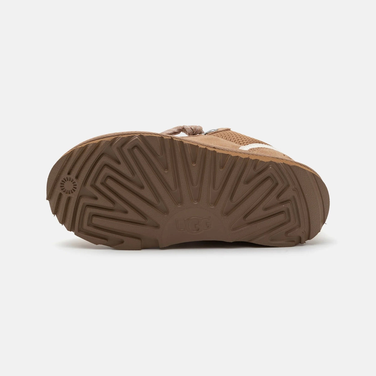 UGG Lowmel Sand sneakers bambino in pelle scamosciata beige sand, dettaglio interno
