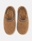 UGG Tasman Maxi Curly Chestnut ciabatte chiuse donna in pelle scamosciata e montone marrone chestnut, dettaglio interno