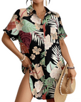 Camille Vestito Camicia Spiaggia Donna – Copricostume Bottonato Collo Camicia, Taglio Leggero e Versatile Estate