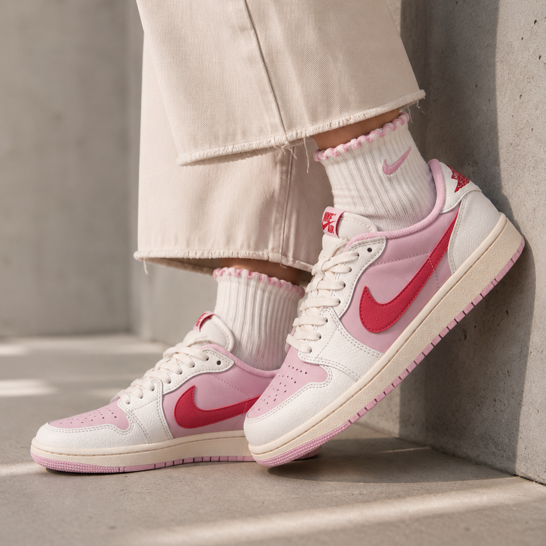 Nike Air Jordan 1 Low Travis Scott Tropical Pink Rosa Uomo Donna - 7