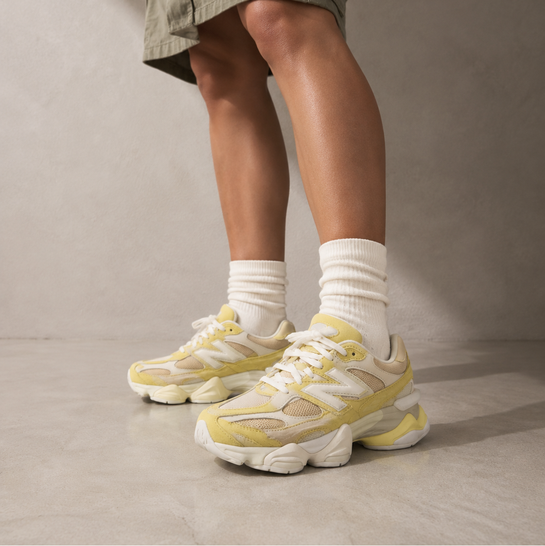 New Balance 9060R Enoki Beige Arancione Uomo Donna - 5