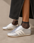 Adidas Taekwondo Silver Metallic ballerine donna in argento - vista posteriore
