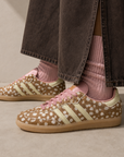 Adidas Samba Bambi Brown Desert sneakers basse donna in marrone beige - vista posteriore