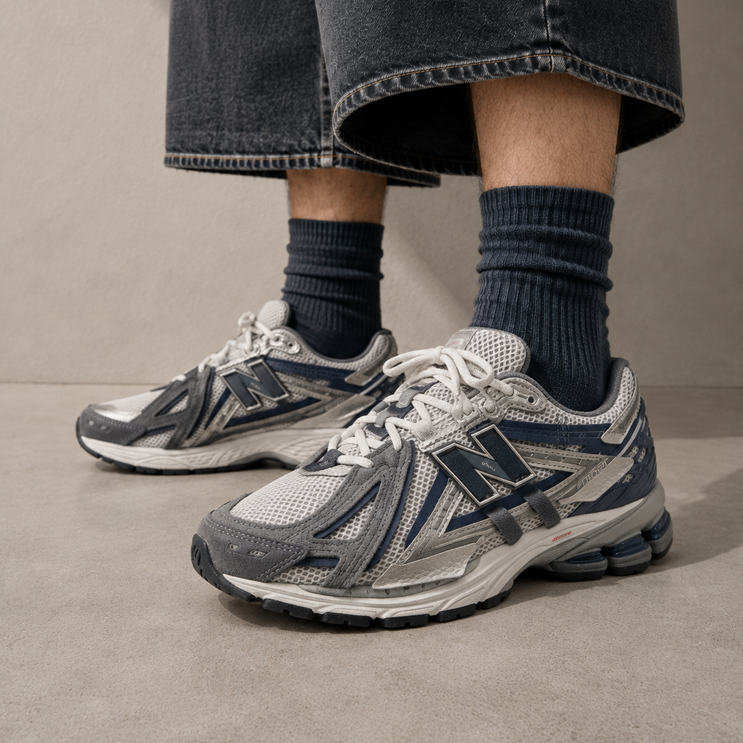 New Balance 1906A Graphite Magic Blue Grigio Blu Uomo Donna - 5