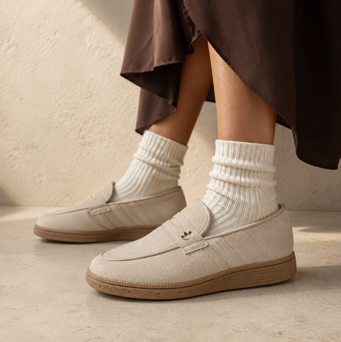 Adidas Spezial Loafer Magic Beige sneakers basse uomo e donna in beige - dettaglio tomaia