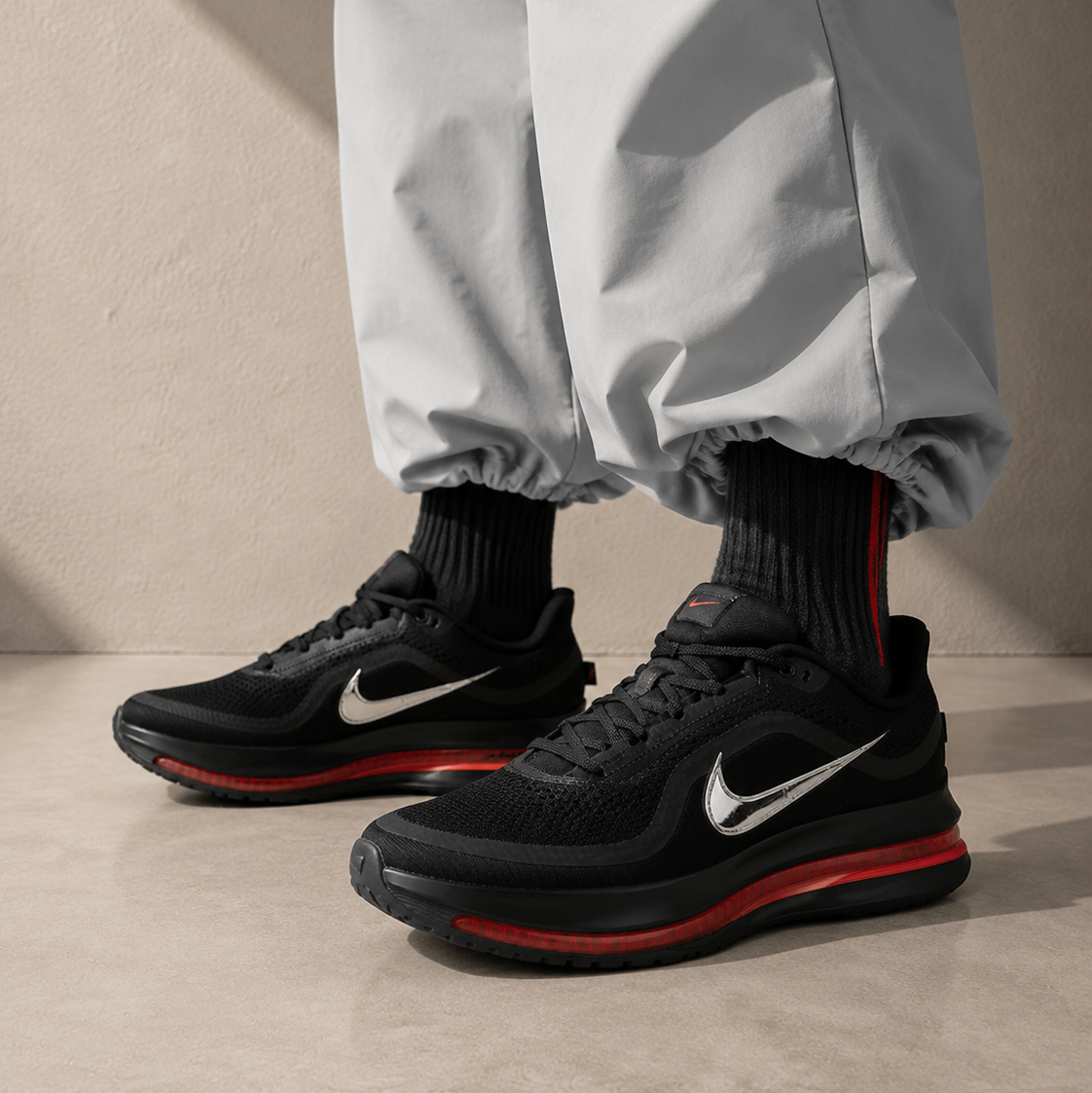 Nike Air Zoom Pegasus Premium Black Bright Crimson Nero Uomo Donna - 5
