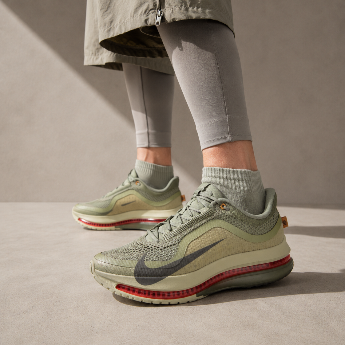 Nike Pegasus Premium Running Poets Khaki Verde Militare Uomo Donna - 6