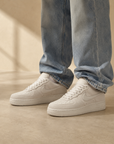 Nike Air Force 1 Low '07 Beige Bianco Uomo Donna - 4