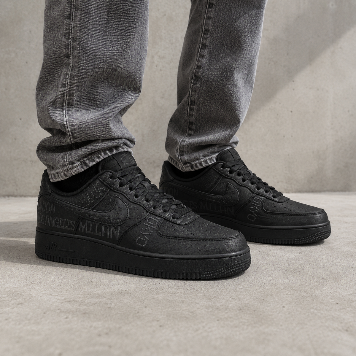 Nike Air Force 1 Low World Tour Black Nero Uomo Donna - 5