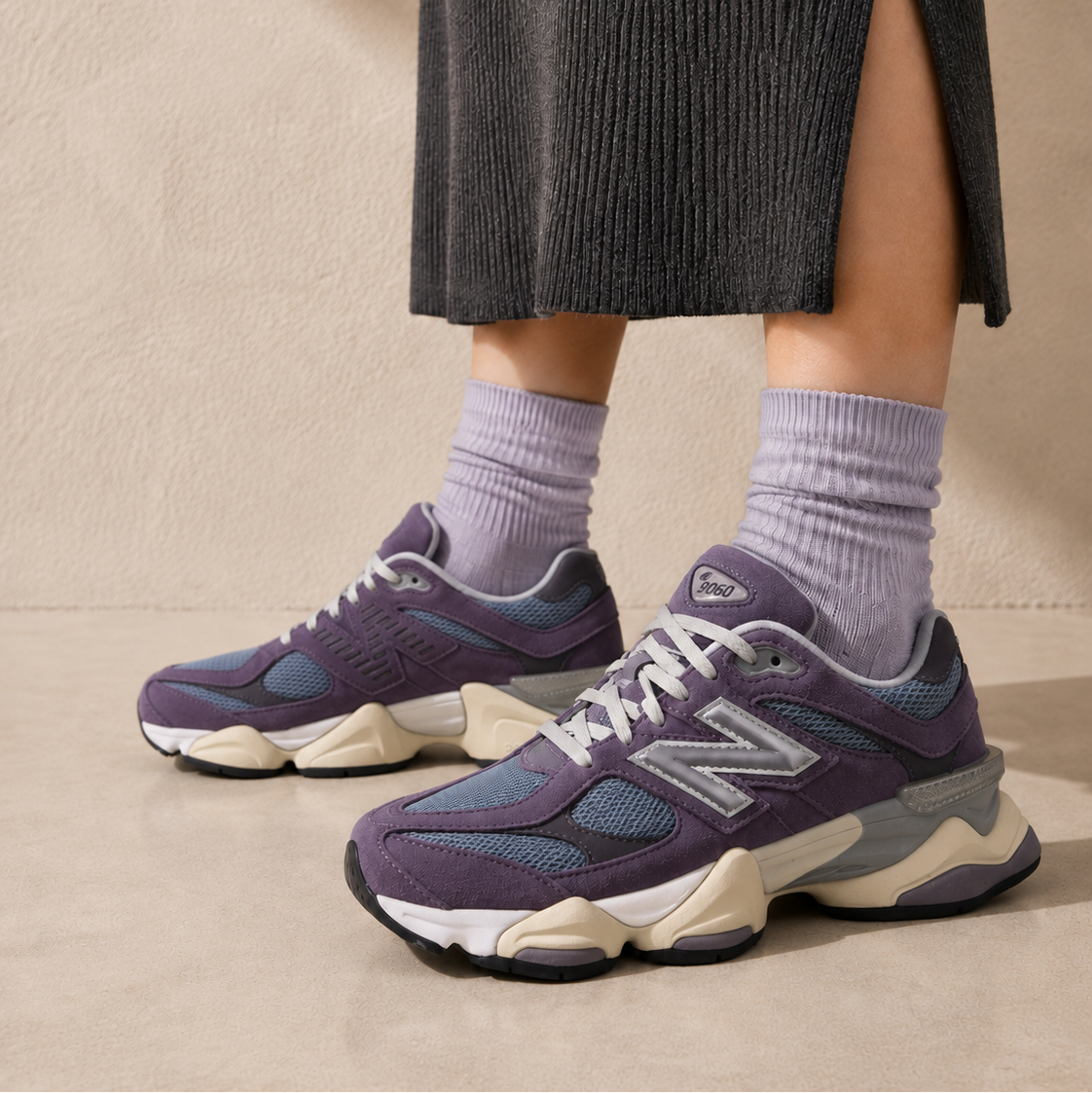 New Balance 9060 Shadow Purple Viola Uomo Donna - 5
