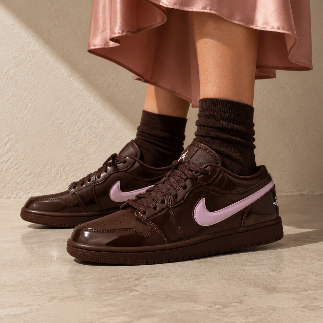 Nike Air Jordan 1 Low Valentine's Day Chocolate Marrone Rosa Donna - 6
