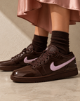 Nike Air Jordan 1 Low Valentine's Day Chocolate Marrone Rosa Donna - 6