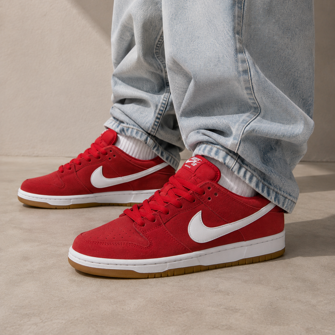 Nike Dunk Low SB Ishod Wair University Red Rosso Nero Uomo Donna - 5