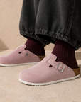 Birkenstock Boston Pink ciabatte unisex in multicolore - vista posteriore