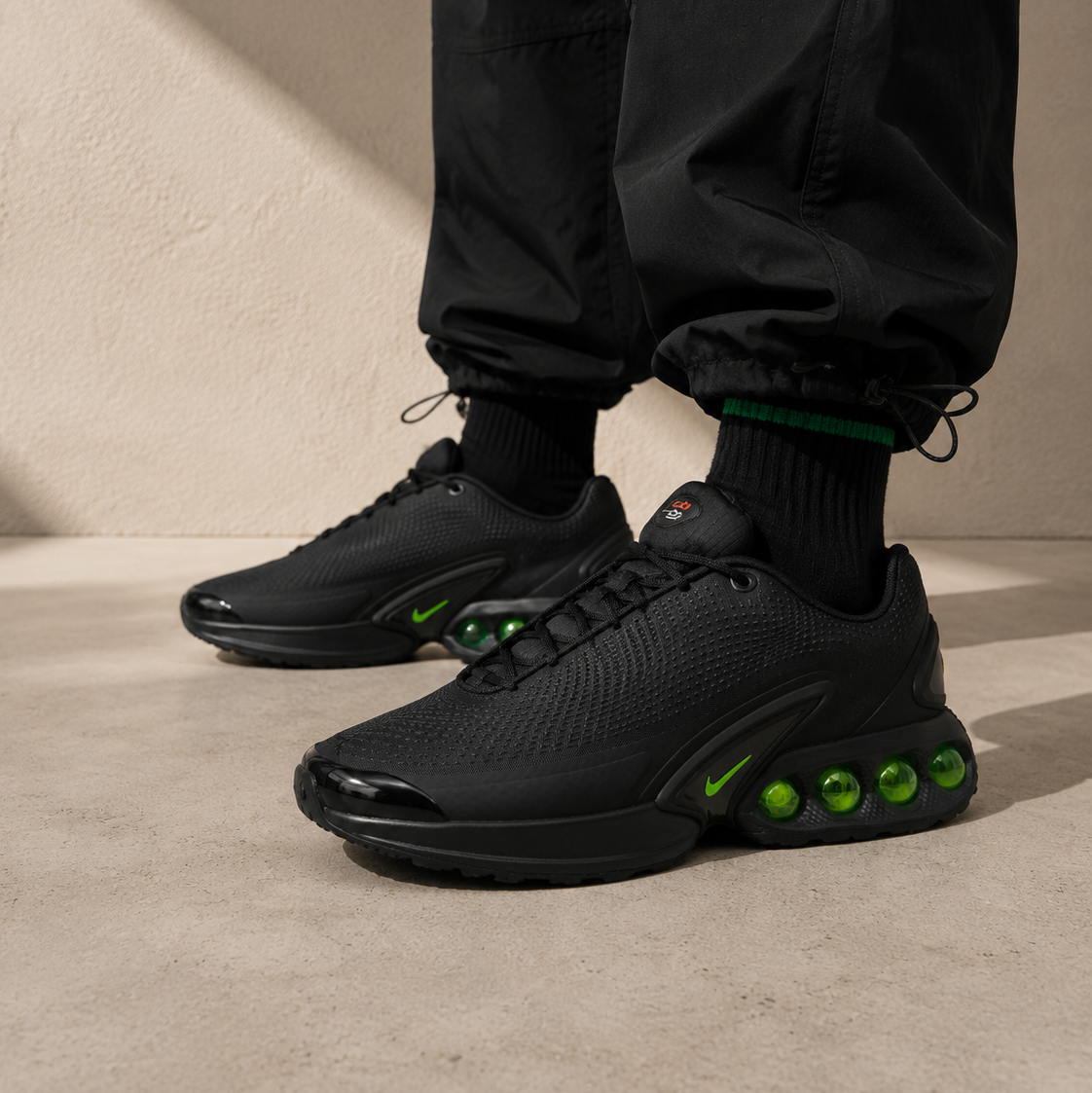 Nike Air Max Dn Black Green Strike Nero Verde Uomo Donna - 4