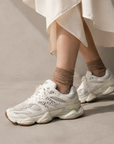 New Balance 9060 Sea Salt Leopard Print Bianco Panna Uomo Donna - 5