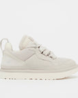 UGG Lowmel Ceramic sneakers donna in pelle scamosciata bianco, vista laterale