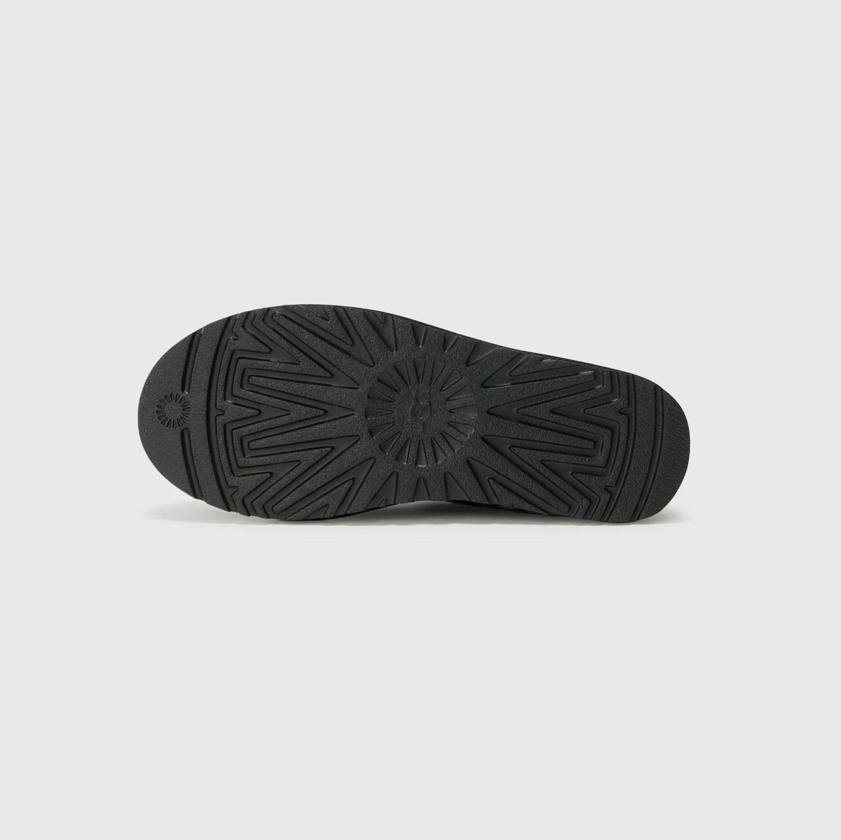 UGG Classic Micro Black stivaletti donna in pelle scamosciata e montone nero, dettaglio interno
