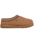 UGG Tasman Chestnut ciabatte chiuse uomo e donna in pelle scamosciata e montone marrone chestnut, vista laterale