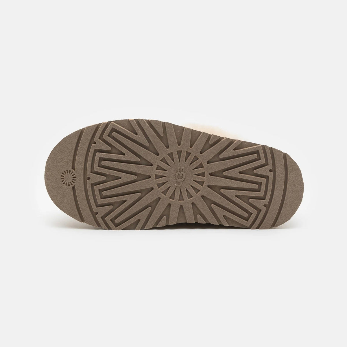 UGG Funkette Chestnut sabot platform donna in pelle scamosciata e montone marrone chestnut, vista posteriore