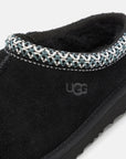 UGG Tasman II Black ciabatte chiuse uomo e donna in pelle scamosciata e montone nero, vista frontale